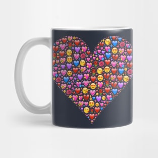 A Heart Full of Love Emojis Mug